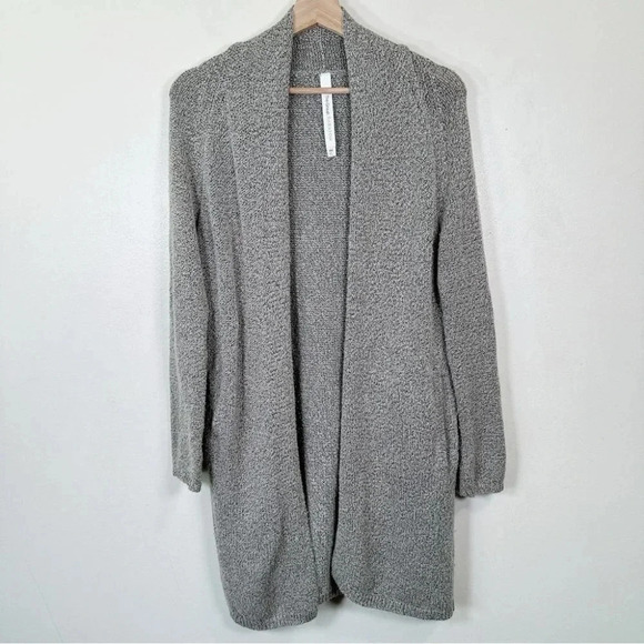 Aritzia The Group Babaton Womens Xxsmall Open Marble Knit Mid Length Cardigan - Picture 3 of 16